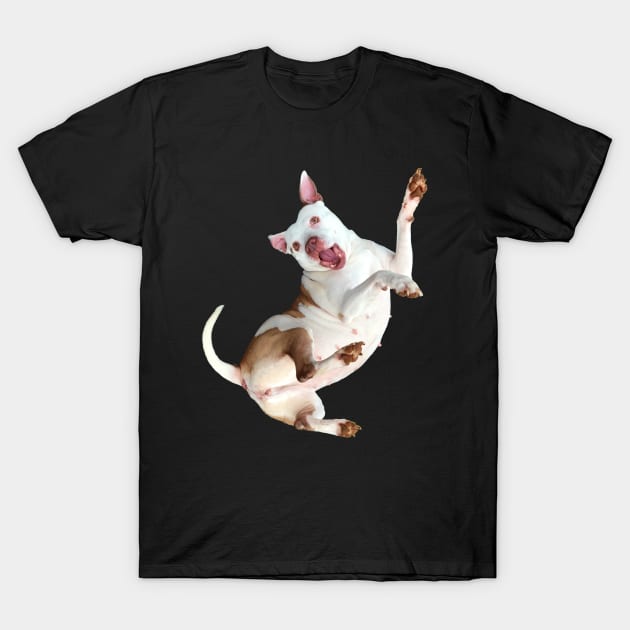 Happy Pitbull sticker T-Shirt by LG
